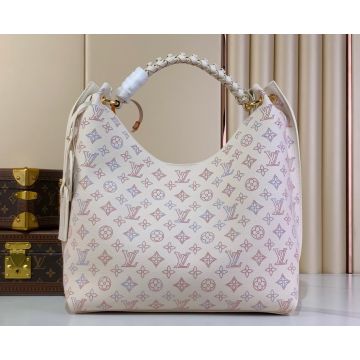 Carmel Mahina Hobo Bag M53188 – Dream Beige Calf-Leather Perforated Hobo