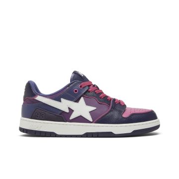 A Bathing Ape Bape SK8 Sta Purple White - Classic Skate-Inspired Sneakers
