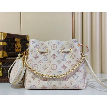 Bella Tote M15114 – White / Cream Mahina Calfskin Tote Bag