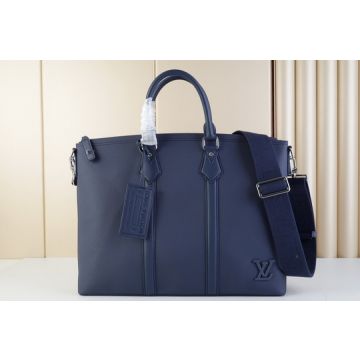 Aerogram Takeoff Briefcase M59158 – Navy Blue Taurillon Calfskin Briefcase