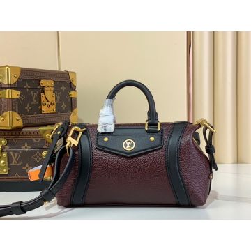 Nano Biker M14623 – Burgundy/Black Lambskin Convertible Shoulder Bag