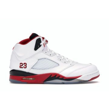 Jordan 5 Retro “Fire Red” 136027-120 | White / Fire Red / Black