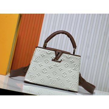 Capucines M59939 – White/Cream Taurillon Calfskin Top-Handle Bag
