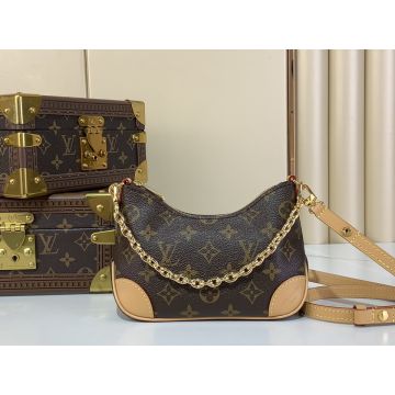 Nano Boulogne M25519 – Brown Leather Crossbody Bag