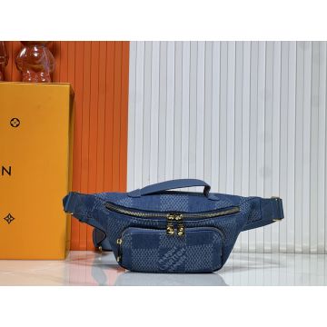 Rush Bumbag M43644 – Sky Blue Leather Crossbody Waist Bag