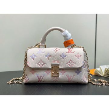 Nano Madeleine M25596 – Dream Beige Embossed Grained Cowhide Leather Bag