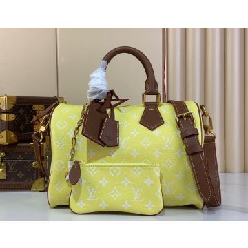 Speedy P9 Bandoulière 30 Autres Cuirs Monogram Leather Handbag