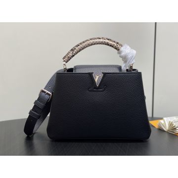 Capucines BB N85513 – Elegant Black Leather Handbag
