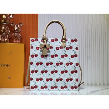SacPlat Hand Bag – Cherry Monogram Leather Tote