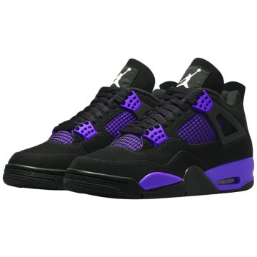 Air Jordan 4 Purple Thunder Bold Streetwear High Top Sneakers