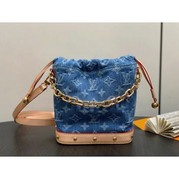 Nano Noé Monogram Denim - Wallets and Small Leather Goods