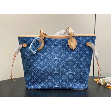Neverfull MM Monogram Denim - Women Bags