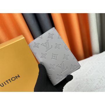 Pocket Organizer Monogram Shadow Leather M81382 – Slim Grey Calfskin Organizer