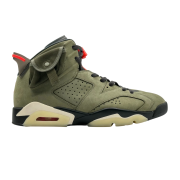 Travis Scott x Nike Jordan Retro "Olive" - Premium Collaborative High-Top Model