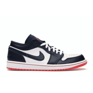 Jordan 1 Low “Obsidian Ember Glow” 553558-481 | Obsidian / Ember Glow / White