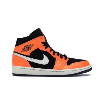 Jordan 1 Mid “Black Cone” 554724-062 | Black / Cone / Light Bone