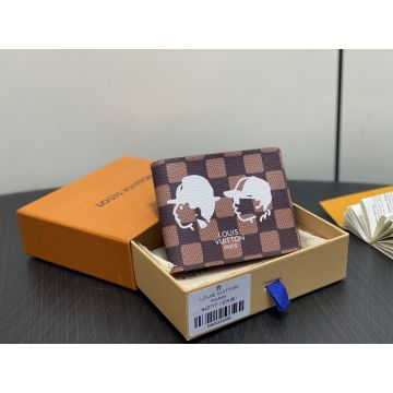 Multiple Wallet N40777 – Brown Damier Canvas Compact Organizer