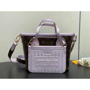 Neverfull Bandoulière Inside Out BB M25656 – Brown/Light Purple Reversible Tote