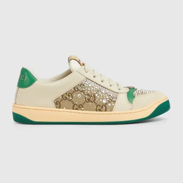 Women's GG crystal Screener sneaker - Ivory