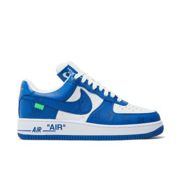 LV x Air Force 1 Low By Virgil Abloh White Royal - Exclusive Luxury Sneakers