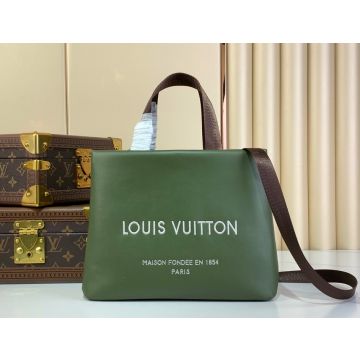 Shopper Tote MM M15239 – Solid Green “Mini Shopper” Leather Tote