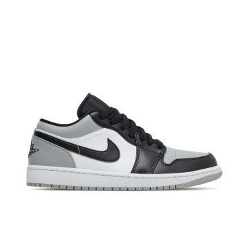 Jordan 1 Low Shadow Toe 553558-052 | Light Smoke Grey Black White Sneaker