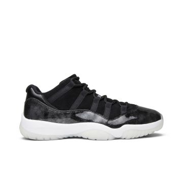 Jordan 11 Retro Low “Barons” 528895-010 | Black Metallic Silver White Premium Sneaker