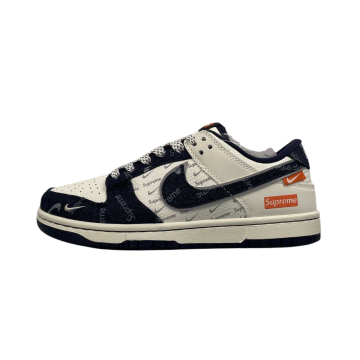 SB Dunk Low Collaboration Black Denim Casual Sneakers – Street Style Comfort