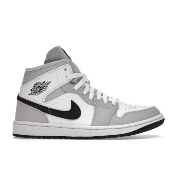 Jordan 1 Mid Light Smoke Grey Women’s BQ6472-015 | Grey White Retro Sneakers