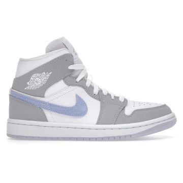 Jordan 1 Mid “Wolf Grey Aluminum” BQ6472-105 | White / Wolf Grey / Aluminum