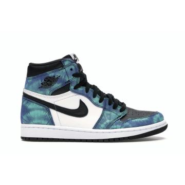 Jordan 1 Retro High “Tie Dye” CD0461-100 | White/Black/Aurora Green