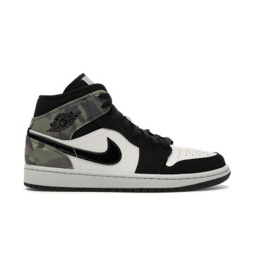 Jordan 1 Mid “Camo” 2020 CW5490-001 | Light Bone/Black