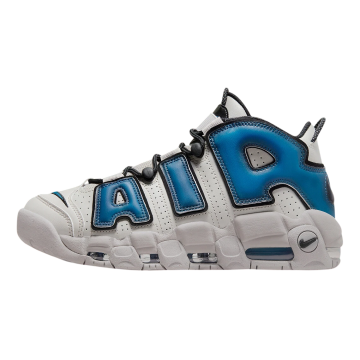Air More Uptempo Industrial Blue Bold Streetwear Basketball Sneakers