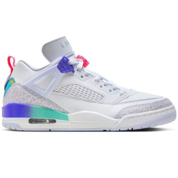 Jordan Spizike Low “Dongdan” — White/Indigo Burst | HF5758-151
