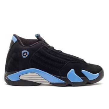 Air Jordan 14 Retro "Black University Blue" - Sleek Heritage Performance-Inspired Model