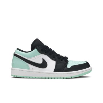 Jordan 1 Low Emerald Toe 553558-117 | White Emerald Rise Black Premium Sneaker