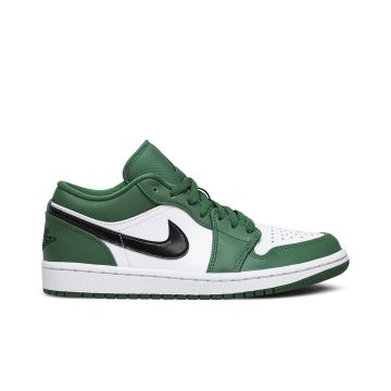 Jordan 1 Low Pine Green 553558-301 | Pine Green White Black Leather Sneaker