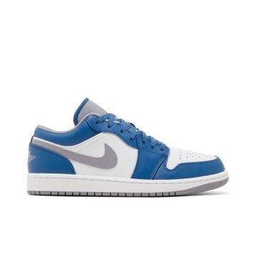 Jordan 1 Mid Royal Blue Laser Orange 554724-131 | White Royal Blue Laser Orange Premium Sneaker