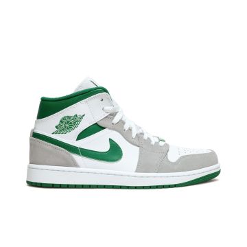 Air Jordan 1 Mid SE “Grey/Green” White/Neutral Grey/Lucky Green | DC7294-103