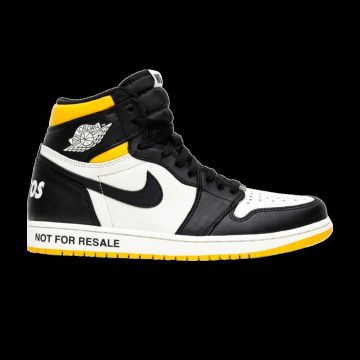 Jordan 1 Retro High Not For Resale Varsity Maize 861428-107 | White Black Yellow Premium Sneaker