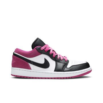 Jordan 1 Low Black Active Fuchsia CK3022-005 | Black Pink Retro Sneakers