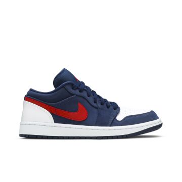 Air Jordan 1 Low “USA” Midnight Navy/Gym Red/White | CZ8454-400
