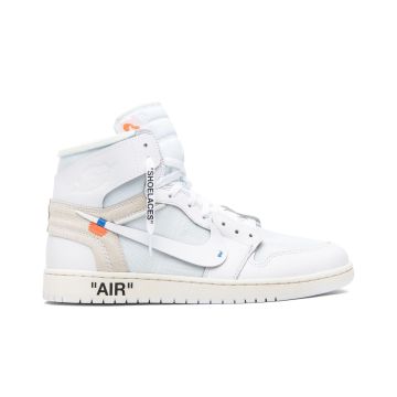 Jordan 1 Retro High Off-White White AQ0818-100 | All-White Premium Deconstructed Sneakers