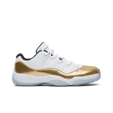Jordan 11 Retro Low “Closing Ceremony” 528895-103 | White Metallic Gold Black Premium Sneaker