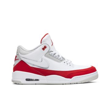 Jordan 3 Retro Tinker White University Red CJ0939-100 | White Red Retro Sneakers