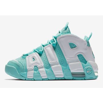 Air More Uptempo Island Green Mid Top Bold Streetwear Sneakers