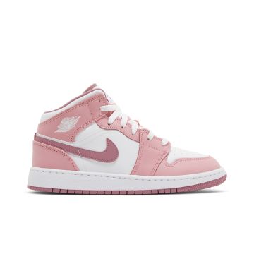 Air Jordan 1 Mid GS “Valentine’s Day” Coral Chalk/Desert Berry/White | DQ8423-616