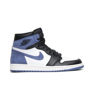 Jordan 1 Retro High “Blue Moon” 555088-115 | Summit White Blue Moon Black Premium Sneaker