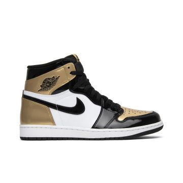 Jordan 1 Retro High NRG Patent Gold Toe 861428-007 | Black Metallic Gold White Premium Sneaker