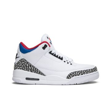 Jordan 3 Retro Seoul AV8370-100 | White Blue Red Premium Retro Sneakers
